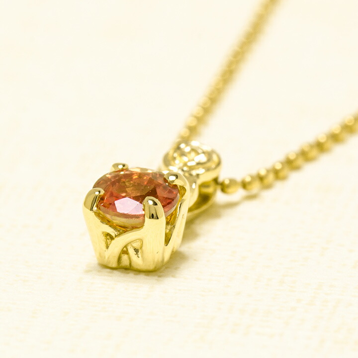 umu -アム- FINE JEWELRY STUIDIOオレンジサファイア バラ ペンダントトップ 「rosa」pn0847_kanban2.jpg