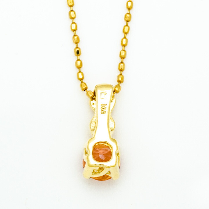 umu -アム- FINE JEWELRY STUIDIOオレンジサファイア バラ ペンダントトップ 「rosa」pn0847_u.jpg