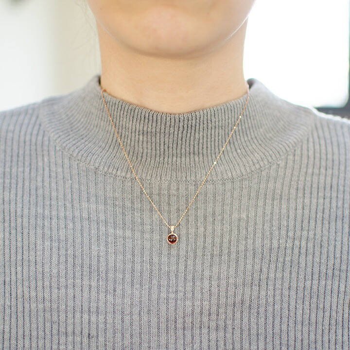 umu -アム- FINE JEWELRY STUIDIOカボション ガーネット ペンダントトップpn0848_i2.jpg