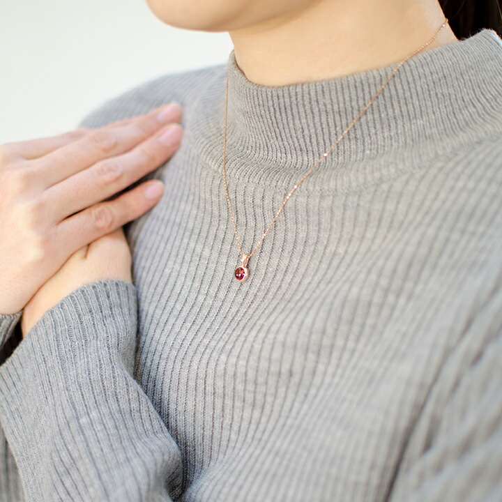 umu -アム- FINE JEWELRY STUIDIOカボション ガーネット ペンダントトップpn0848_i3.jpg