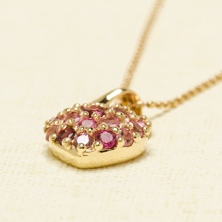 umu -アム- FINE JEWELRY STUIDIOピンクトルマリン ハート パヴェ ペンダントトップpn0850_kanban2.jpg