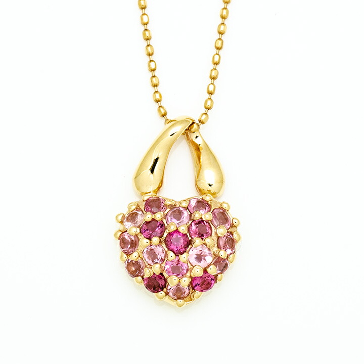 umu -アム- FINE JEWELRY STUIDIOピンクトルマリン ハート パヴェ ペンダントトップpn0850_m.jpg