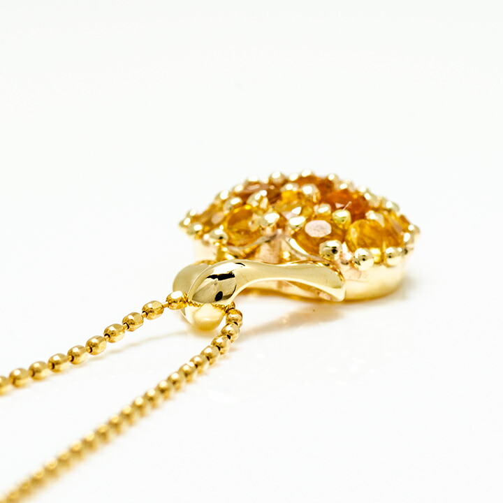 umu -アム- FINE JEWELRY STUIDIOシトリン ハート パヴェ ペンダントトップpn0851_s.jpg