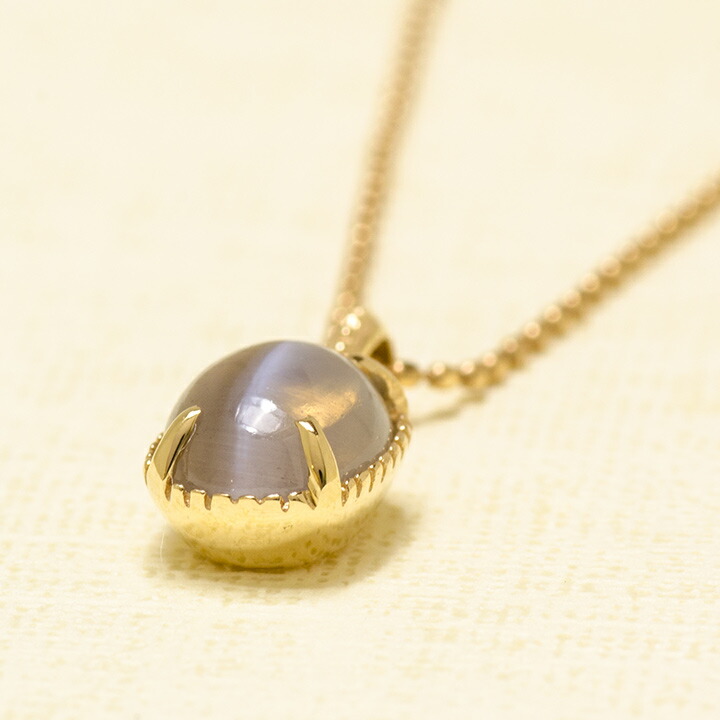 umu -アム- FINE JEWELRY STUIDIOシリマナイトキャッツアイ ペンダントトップ 「bagliore」pn0856_kanban2.jpg