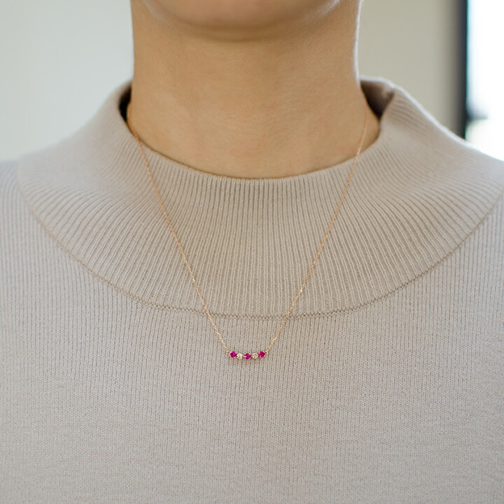 umu -アム- FINE JEWELRY STUIDIOルビー ダイヤモンド ネックレスpn0857_i2.jpg