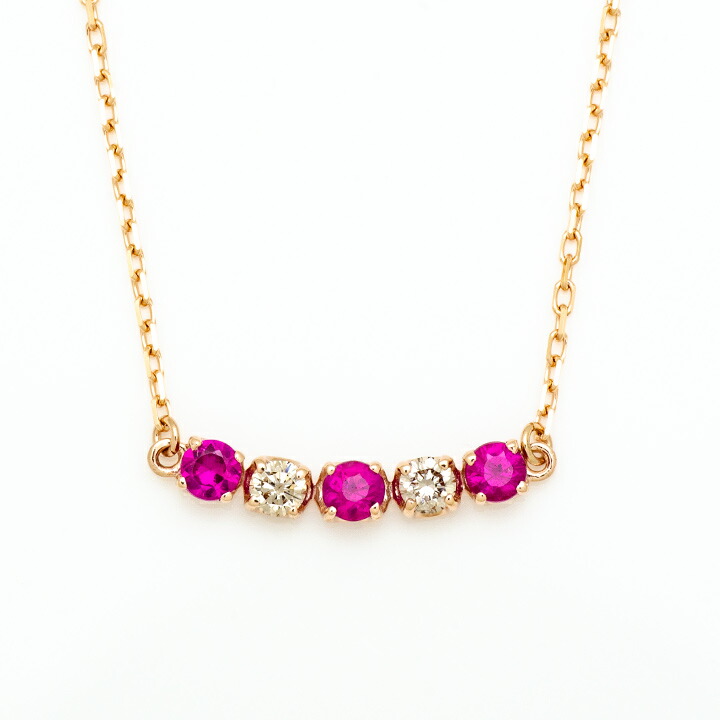 umu -アム- FINE JEWELRY STUIDIOルビー ダイヤモンド ネックレスpn0857_m.jpg