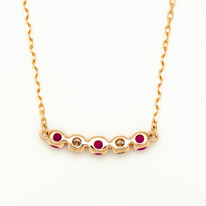 umu -アム- FINE JEWELRY STUIDIOルビー ダイヤモンド ネックレスpn0857_u.jpg
