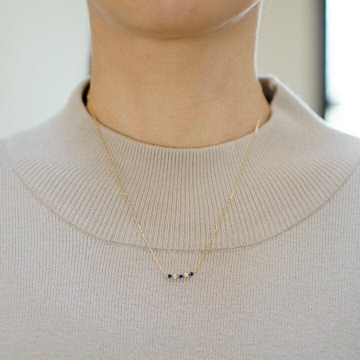 umu -アム- FINE JEWELRY STUIDIOブルーサファイア ダイヤモンド ネックレスpn0858_i2.jpg