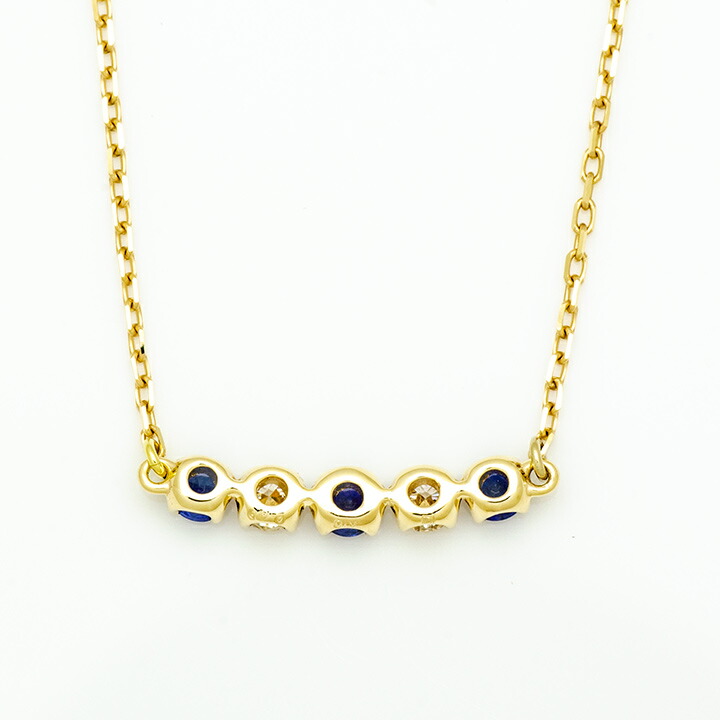 umu -アム- FINE JEWELRY STUIDIOブルーサファイア ダイヤモンド ネックレスpn0858_u.jpg