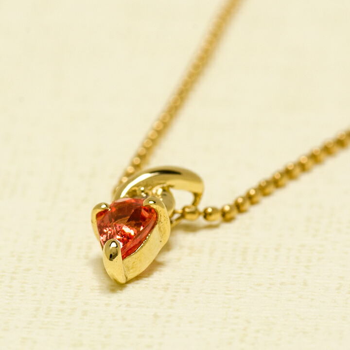 umu -アム- FINE JEWELRY STUIDIOピンキッシュオレンジサファイア ダイヤ ペンダントトップpn0860_kanban2.jpg