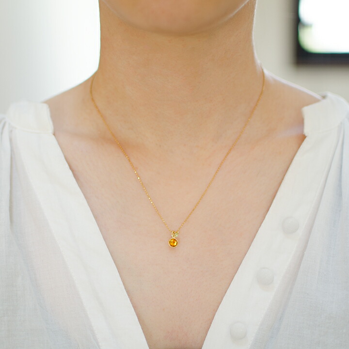 umu -アム- FINE JEWELRY STUIDIOシトリン ペリドット ペンダントトップ 「burrona」pn0863_i2.jpg