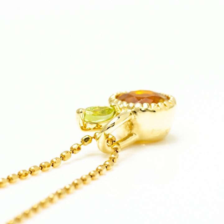 umu -アム- FINE JEWELRY STUIDIOシトリン ペリドット ペンダントトップ 「burrona」pn0863_s.jpg