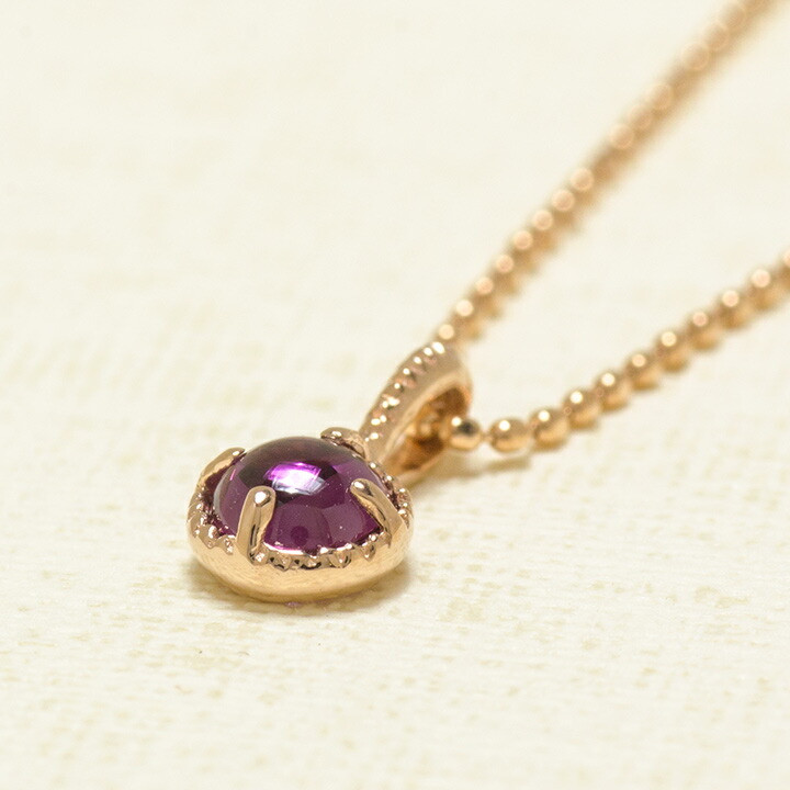 umu -アム- FINE JEWELRY STUIDIOロードライトガーネット ペンダントトップ 「amaretto」pn0877_kanban2.jpg