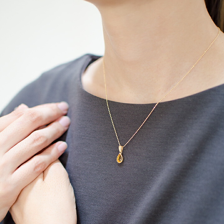 umu -アム- FINE JEWELRY STUIDIOシトリン ダイヤモンド ペンダントトップ 「pianto」pn0883_i3.jpg