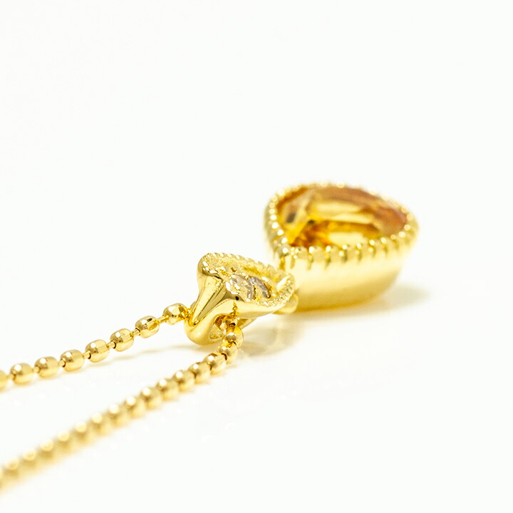 umu -アム- FINE JEWELRY STUIDIOシトリン ダイヤモンド ペンダントトップ 「pianto」pn0883_s.jpg
