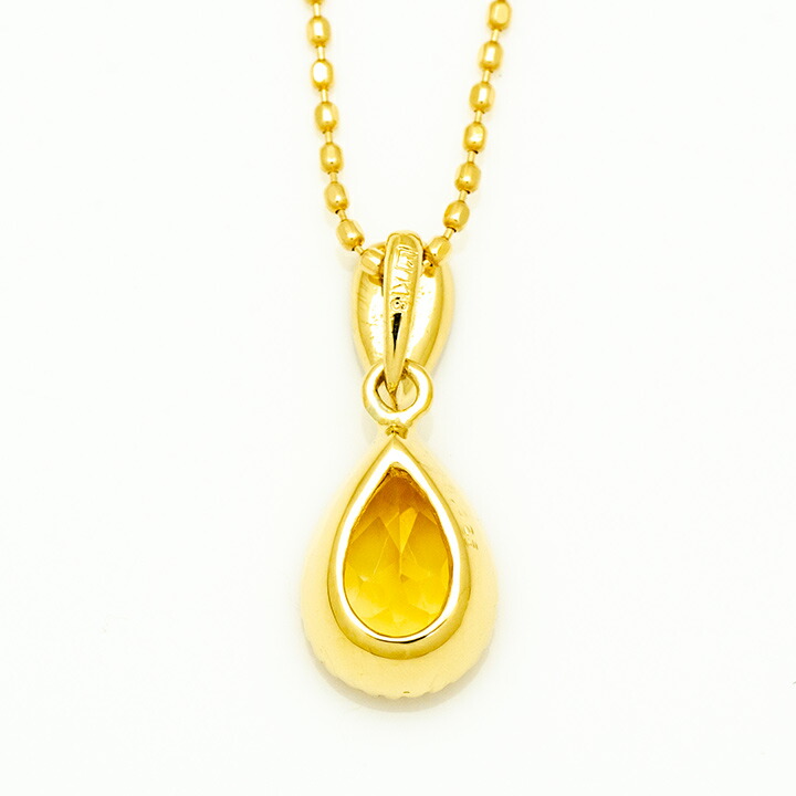 umu -アム- FINE JEWELRY STUIDIOシトリン ダイヤモンド ペンダントトップ 「pianto」pn0883_u.jpg