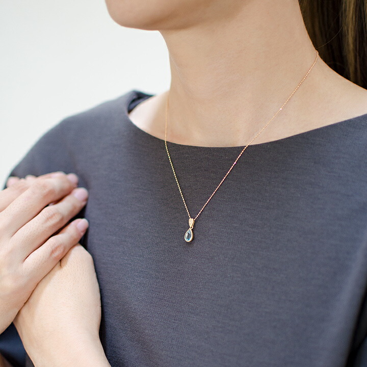 umu -アム- FINE JEWELRY STUIDIOブルートパーズ ダイヤモンド ペンダントトップ 「pianto」pn0884_i3.jpg