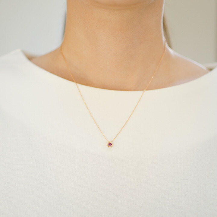 umu -アム- FINE JEWELRY STUIDIOロードライトガーネット ペンダントトップ 「romantica」pn0885_i2.jpg
