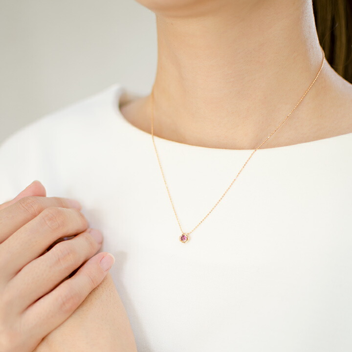 umu -アム- FINE JEWELRY STUIDIOロードライトガーネット ペンダントトップ 「romantica」pn0885_i3.jpg
