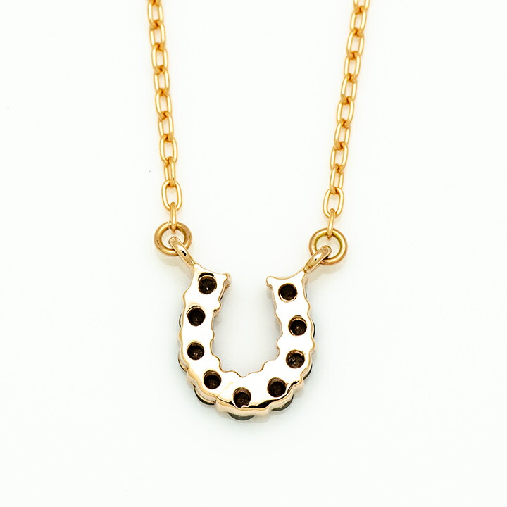 umu -アム- FINE JEWELRY STUIDIOブラックダイヤモンド ホースシュー ネックレス 「fortuna」pn0889_u.jpg