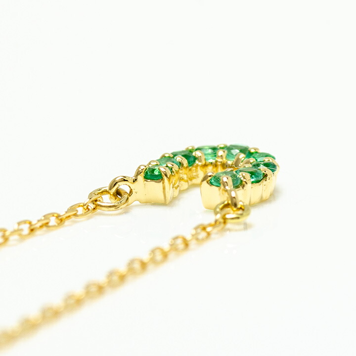 umu -アム- FINE JEWELRY STUIDIOエメラルド ホースシュー ネックレス 「fortuna」pn0890_s.jpg