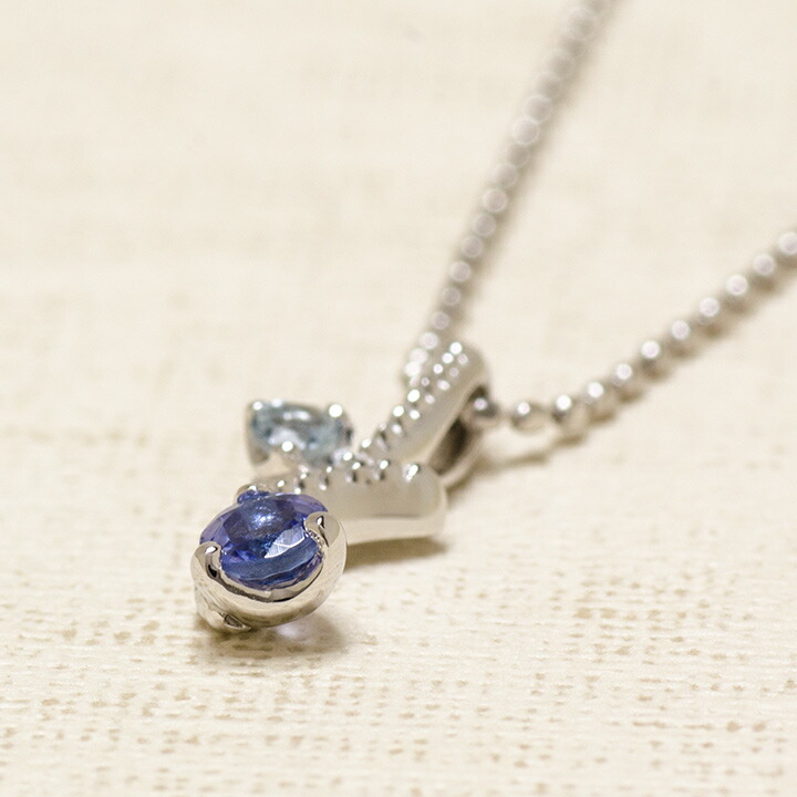 umu -アム- FINE JEWELRY STUIDIOタンザナイト アクアマリン ペンダントトップpn0895_kanban2.jpg