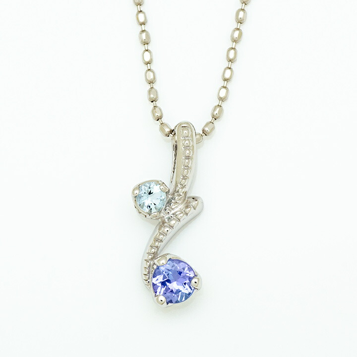 umu -アム- FINE JEWELRY STUIDIOタンザナイト アクアマリン ペンダントトップpn0895_m.jpg