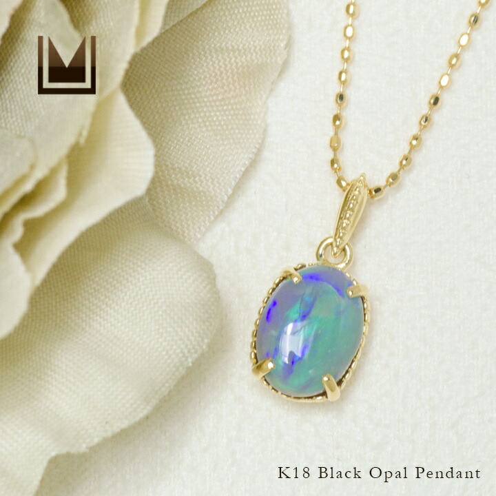 umu -アム- FINE JEWELRY STUIDIOブラックオパール ペンダントトップ 「bagliore」pn0896_1.jpg