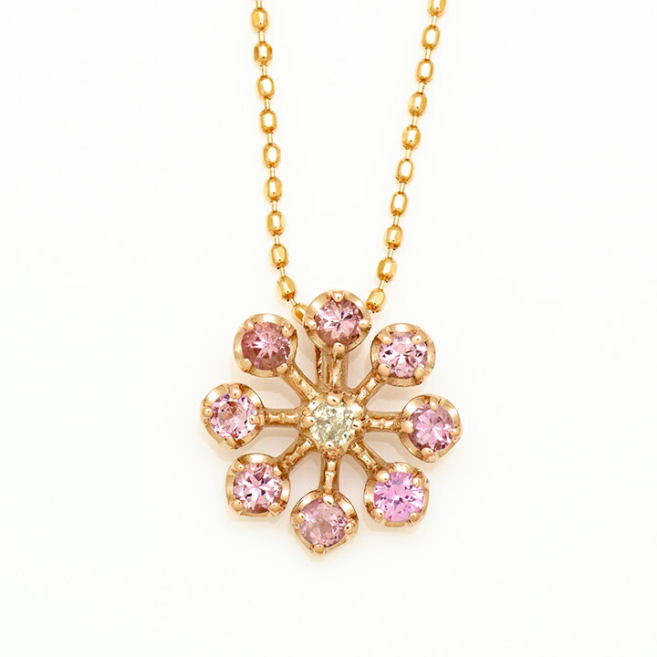 umu -アム- FINE JEWELRY STUIDIOピンクサファイア ダイヤモンド ペンダントトップ 「luce」pn0904_m.jpg