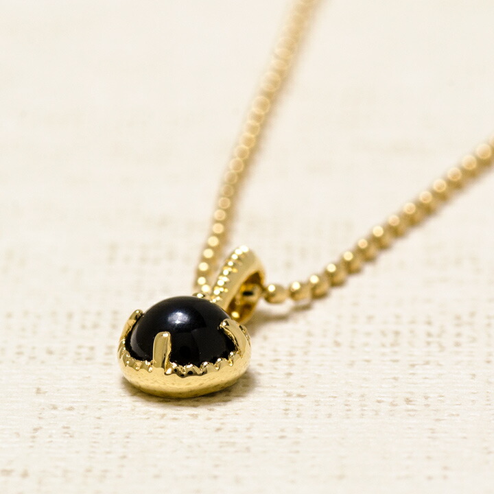 umu -アム- FINE JEWELRY STUIDIOカボション オニキス ペンダントトップ 「amaretto」pn0907_kanban2.jpg