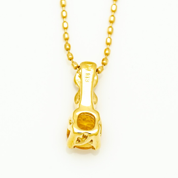 umu -アム- FINE JEWELRY STUIDIOシトリン バラモチーフ ペンダントトップ 「rosa」pn0908_u.jpg