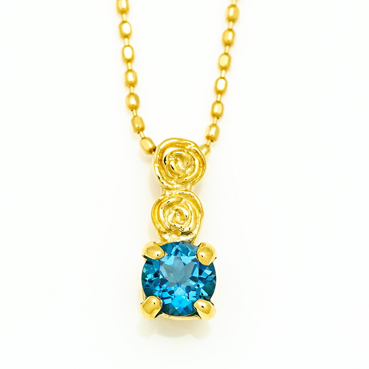 umu -アム- FINE JEWELRY STUIDIOロンドンブルートパーズ バラ ペンダントトップ 「rosa」pn0909_m.jpg