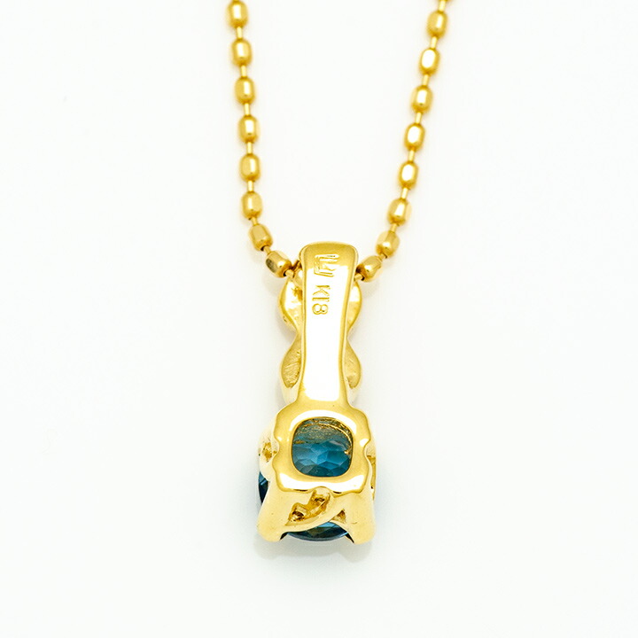 umu -アム- FINE JEWELRY STUIDIOロンドンブルートパーズ バラ ペンダントトップ 「rosa」pn0909_u.jpg