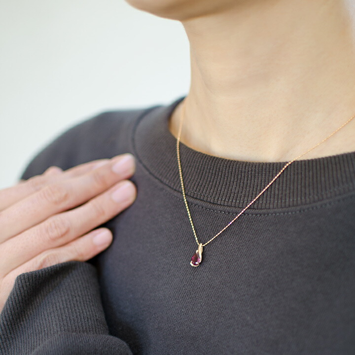 umu -アム- FINE JEWELRY STUIDIOロードライトガーネット ペンダントトップpn0913_i3.jpg