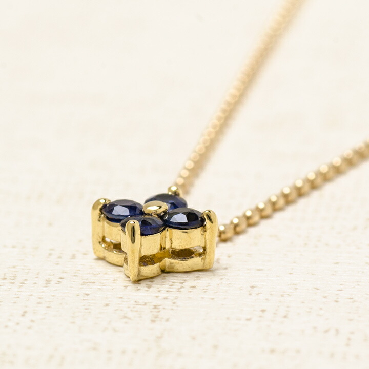 umu -アム- FINE JEWELRY STUIDIOブルーサファイア フラワーモチーフ ペンダントpn0917_kanban2.jpg