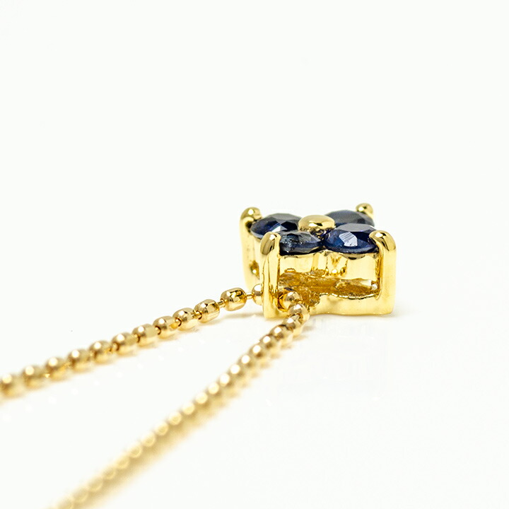 umu -アム- FINE JEWELRY STUIDIOブルーサファイア フラワーモチーフ ペンダントpn0917_s.jpg
