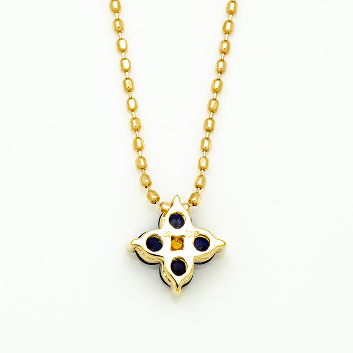 umu -アム- FINE JEWELRY STUIDIOブルーサファイア フラワーモチーフ ペンダントpn0917_u.jpg