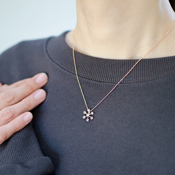 umu -アム- FINE JEWELRY STUIDIOライトカラーアメシスト ダイヤ ペンダントトップ 「neve」pn0919_i3.jpg