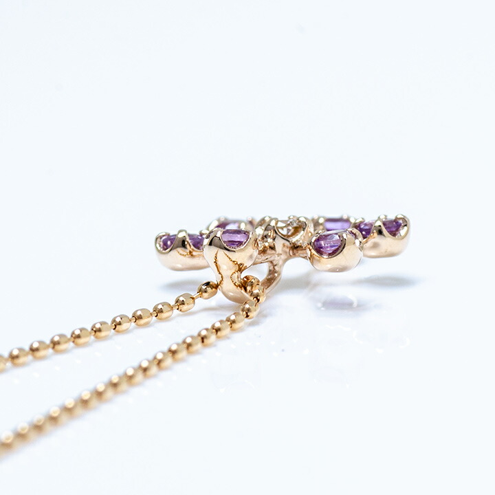 umu -アム- FINE JEWELRY STUIDIOライトカラーアメシスト ダイヤ ペンダントトップ 「neve」pn0919_s.jpg