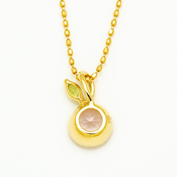 umu -アム- FINE JEWELRY STUIDIOローズクォーツ ペリドット ペンダントトップ 「burrona」pn0932_u.jpg