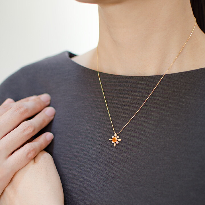 umu -アム- FINE JEWELRY STUIDIOファイアオパール ダイヤ ペンダントトップ 「solare」pn0933_i3.jpg