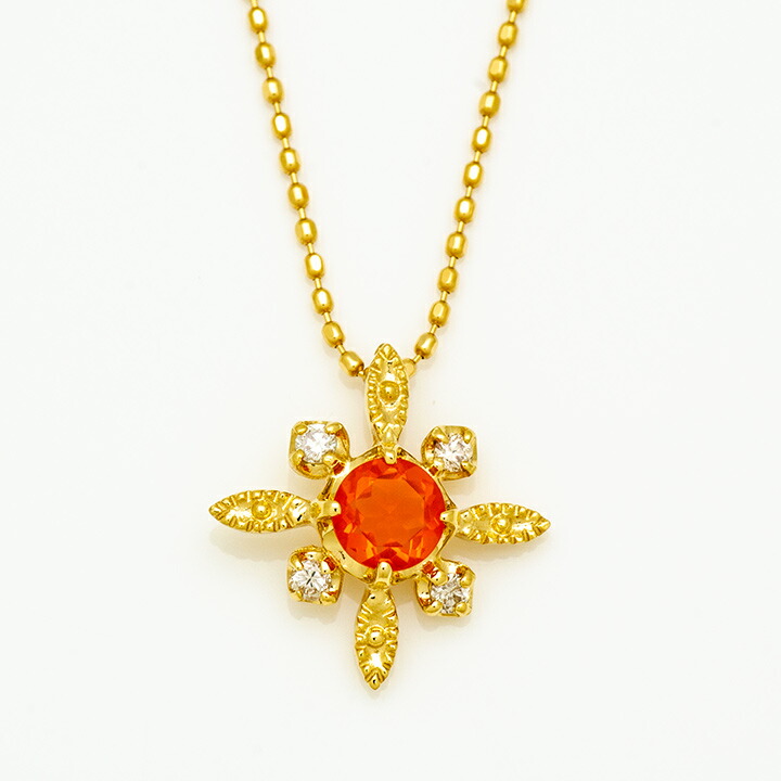 umu -アム- FINE JEWELRY STUIDIOファイアオパール ダイヤ ペンダントトップ 「solare」pn0933_m.jpg