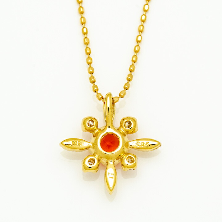 umu -アム- FINE JEWELRY STUIDIOファイアオパール ダイヤ ペンダントトップ 「solare」pn0933_u.jpg