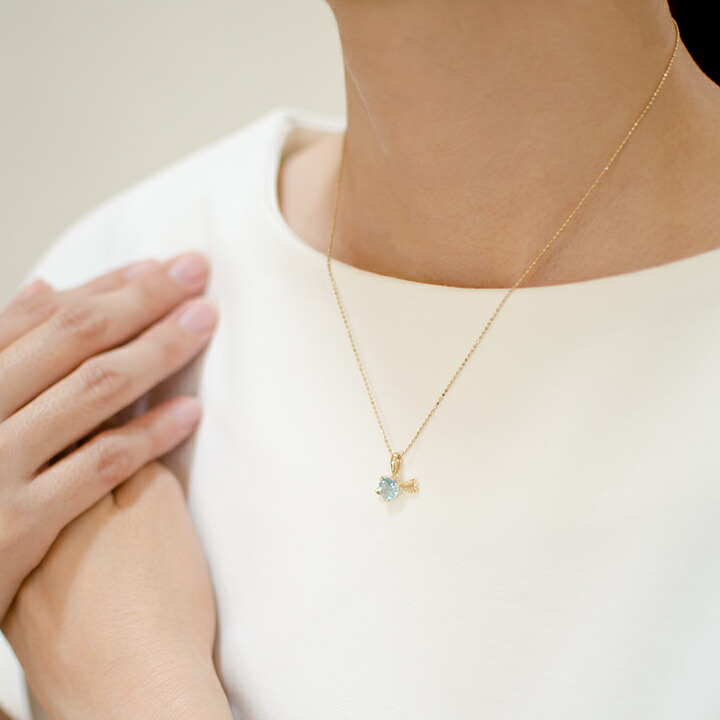umu -アム- FINE JEWELRY STUIDIOブルートパーズ ハートアローモチーフ ペンダントトップpn0939_i3.jpg