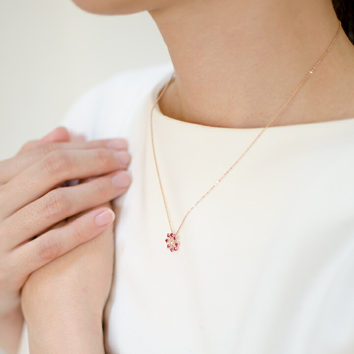 umu -アム- FINE JEWELRY STUIDIOルビー ダイヤモンド ペンダントトップ 「luce」pn0940_i3.jpg