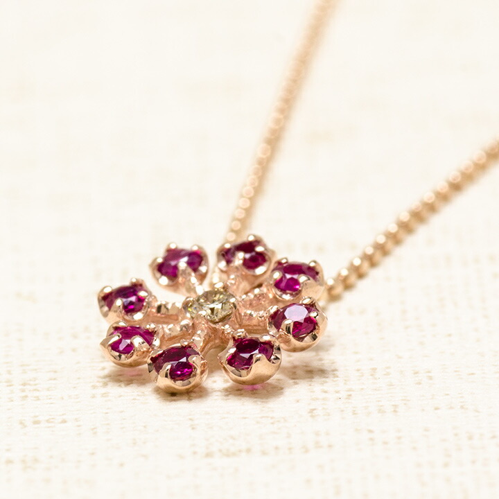 umu -アム- FINE JEWELRY STUIDIOルビー ダイヤモンド ペンダントトップ 「luce」pn0940_kanban2.jpg