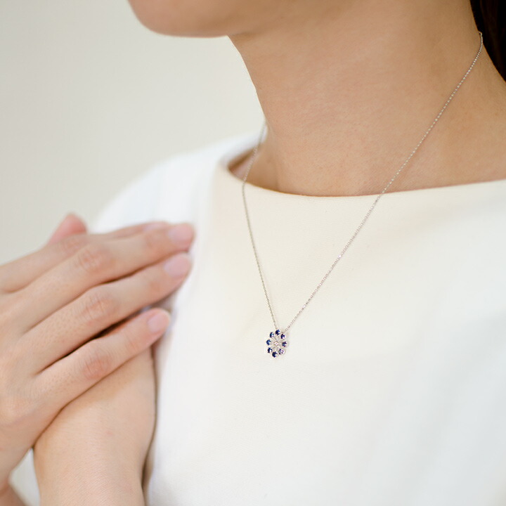 umu -アム- FINE JEWELRY STUIDIOブルーサファイア ダイヤモンド ペンダントトップ 「luce」pn0941_i3.jpg