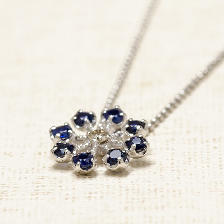 umu -アム- FINE JEWELRY STUIDIOブルーサファイア ダイヤモンド ペンダントトップ 「luce」pn0941_kanban2.jpg