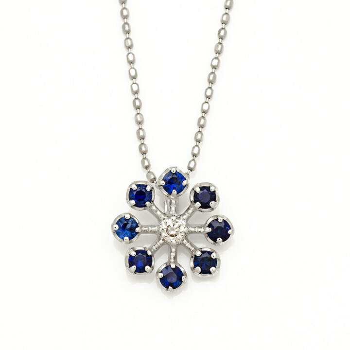 umu -アム- FINE JEWELRY STUIDIOブルーサファイア ダイヤモンド ペンダントトップ 「luce」pn0941_m.jpg