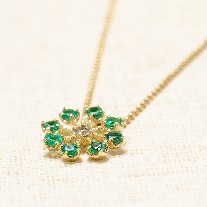 umu -アム- FINE JEWELRY STUIDIOエメラルド ダイヤモンド ペンダントトップ 「luce」pn0942_kanban2.jpg